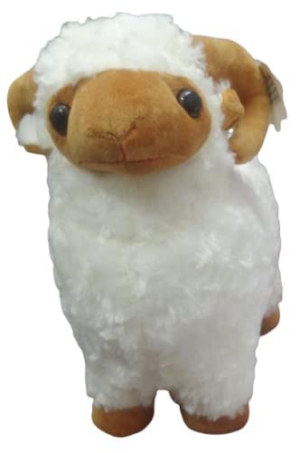 KASBA Soft Sheep Teddy Toy with Bleat Sound for Children (White)
