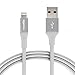 Produktbild Amazon Basics - Lightning-auf-USB-A-Kabel, Premium-Kollektion, 1,8 m, 1er-Pack - Silber