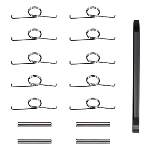 10pcs Toughger Bouton Springs, 4PCS Piliers de fer Springs remplacement Accessoires de remplacement, avec l'outil L2 R2 Repair Spudger, pour PS5 Poignée Pièces Réparation Remplacer Cover