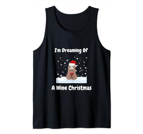 I'm Dreaming Of A Wine Christmas Funny Xmas Débardeur