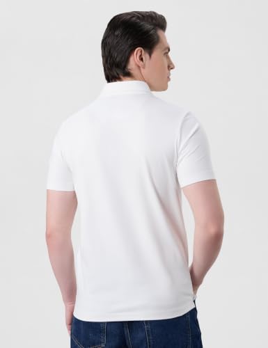 Image of Symbol Premium Men's Super Soft Cotton Stretch Polo | Regulat Fit | Available in Plus Sizes White