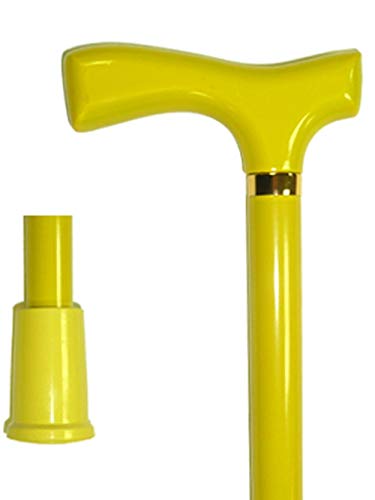 Vista International Fritz Wood Stick with Yellow Color Walking Poles, Multicolor