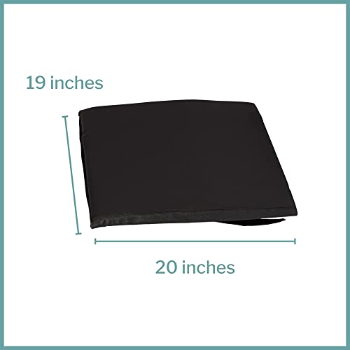 Mckesson Foam Back Support Cushion For Wheelchairs, Black, 20 In 18 In (W X D), 1 Count #TOP3