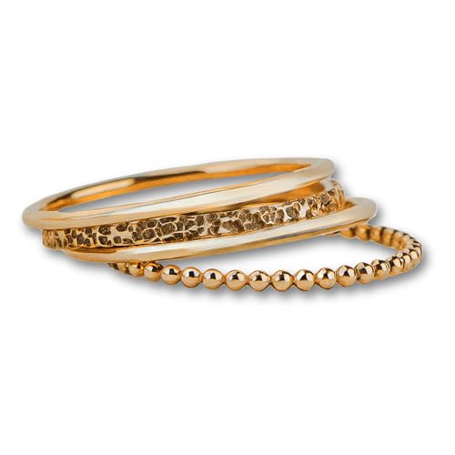 Amazon.com: The Claire Stack | Set of 4 Stacking Rings | Smooth ...