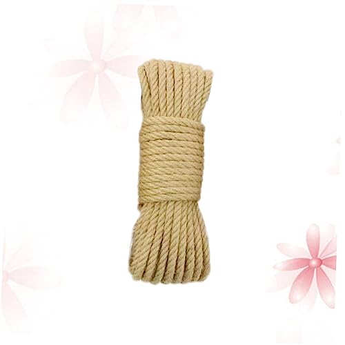 DIYEAH Cuerda de Yute Natural Gruesa para Manualidades Jardinería y Embalaje para Proyectos de Bricolaje y Decoración Vintage