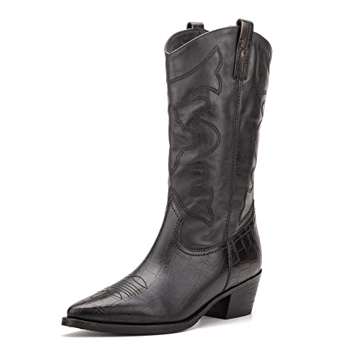 Vintage Foundry Co. Women's Trudy Tall Boot Casual, Slip On, Pointed Toe, Flat Sole, Rubber Outsole; Size 7 #TOP29