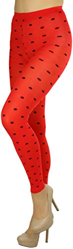 Image of ToBeInStyle Women's Opaque Ankle Long Nylon Footless Fun Tights Pantyhose