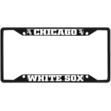 Fan Mats 31301 Chicago White Sox Metal License Plate Frame Black Finish