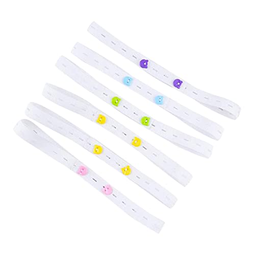 KOMBIUDA Adjustable Nappy Fasteners 20pcs Elastic Diaper Strips Newborn Baby Diapers Soft Nappy Fixing Comfortable Elastic Strips for Baby