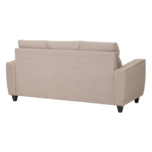 Image of Royaloak Mily Fabric 3 Seater Sofa | 3 Seater Sofa with Tufted Design, Square Armrest & Super Soft Cushions | Durable & Long-Lasting Sofa for Living Room with Modern Design & Tapered Legs
