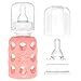 Lifefactory Glass Baby Bottle BPA Free | Protective Silicone Sleeve | 4 oz Pack of 2 | Cantaloupe, Banana