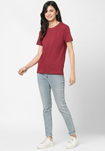 Image of Wear Your Opinion Women's S to 5XL Plain Solid 100% Cotton Unisex Boyfriend Fit T-Shirt (Design: Solid)