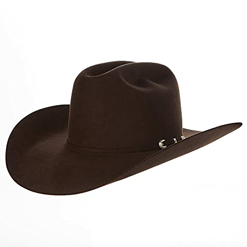 RESISTOL Mens 30X Mulberry Westwood 4 1 4 Brim Felt Cowboy Hat 73 8 Merlot