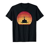 UH-1 Huey Retro Helicopter Vintage Style Vietnam Chopper T-Shirt