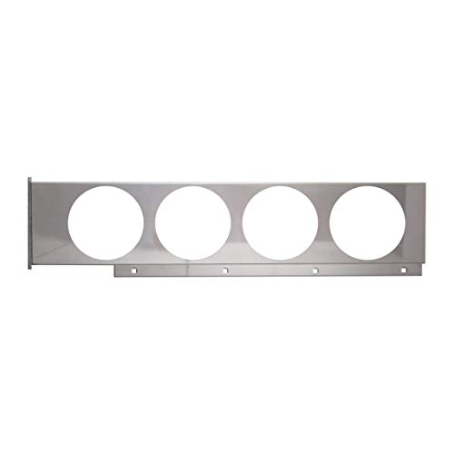Image of GG Grand General 81129 Chrome Plated Mud Flap Hanger with 4 Round Light Cut-Outs , Pair
