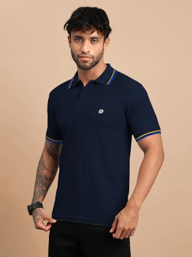 Image of Lux Nitro Men's Dry Fit Polo T-Shirt | Microfiber Sports Collar T-Shirt | Moisture Wicking, Breathable & Quick Dry | Stylish Casual & Gym Wear