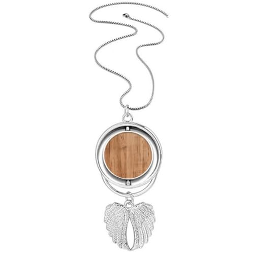 Collier ailes d'ange grain irrégulier en argent pour femme