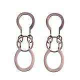 2Pcs Puzzle Ring Brain Teaser Puzzles - Metal Horseshoe Cast Puzzle Game Unlock Interlock Puzzles Box Mind IQ Logic Test Disentanglement Games for Adults Office Supplies