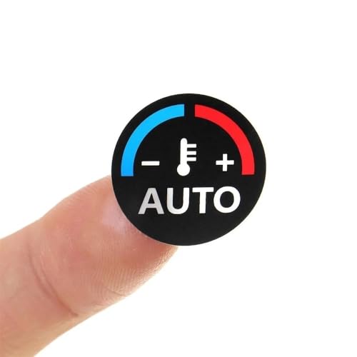 Autocollant argenté boutons de climatisation de voiture pour S-Max Mondeo intérieur