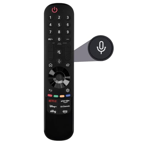 for LG Smart TV Remote,Magic Control with Voice and Pointer Function,AN-MR25GA/AN-MR24GA/MR23GA/MR22GA/MR21GA/MR20GA/MR19GA Replacement for 2019-2025 LG WebOS,OLED,QNED,NANOCell,4K,8K etc.AKB76039902