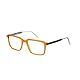 BOTANIQ Quadratisch Azetat Brillen in Orange für Herren, Brille mit Sehstärke, optional mit Sonnenbrillen tönung oder Blaulichtfilter (Modell BIO-1109-115)