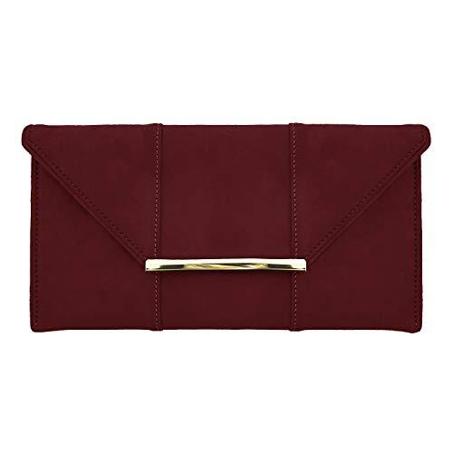 Image of JNB Faux Microsuede Envelope Clutch