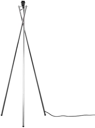MiniSun Modern Polished Chrome Metal Tripod Floor Lamp Base