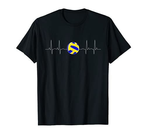 Volleyball Gifts Volleyball Player Heartbeat Mom Gift Camiseta