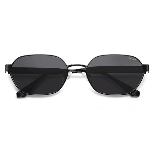 Image of SOJOS Trendy Polarized Hexagon Sunglasses Womens Mens SJ1238