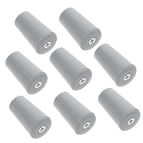 DOITOOL Lot De 8 Butées De Volet Roulant en Plastique Gris Pièces De Réparation De Volets Roulants Fixations Solide pour Fenêtres Amortisseurs Accessoire De Rénovation Maison