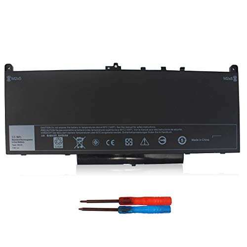 J60J5 Battery Replacement Dell Latitude E7470 E7270 Laptop Battery for Dell Latitude E7470 E7270 7470 7270 Computer 1W2Y2 0MC34Y MC34Y R1V85 242WD GG4FM WYWJ2 451-BBSX 451-BBSY 451-BBSU Batteries.