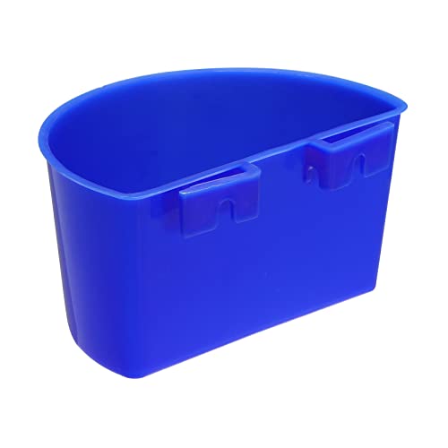 PATIKIL Mini Bird Feeder Cage Cups, 10 Pack Pigeon Water Bowl Large Feeding Sand Cup Hanging Container for Parrot Poultry Blue - Image 4