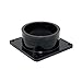 Valterra Black T1006 Flanged Valve Fitting-3" Spigot, I.D. 3.000" x O.D. 3.500"