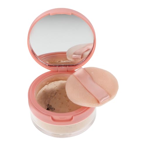Homoyoyo Polvo Suelto Fijador de Maquillaje Tono 2 Piel Clara, Control de Grasa, Fórmula Ligera y Transpirable, Resistente al Sudor, con Aplicador de Borla para Rostro, Adecuado para Uso