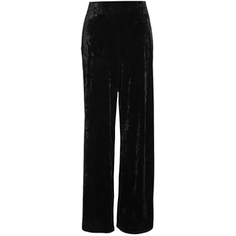 Ladies Plus Size Velvet Flared Leg Trousers Cover