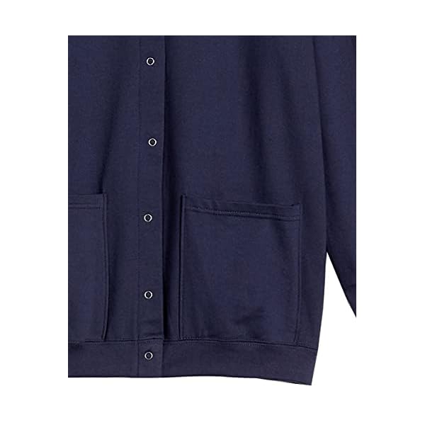 AmeriMark-Womens-Fleece-Cardigan-Sweater-Lightweight-Soft-Long-Sleeve-Jacket AmeriMark Women Fleece Snap Button Cardigan Sweatshirt Coat – Ladies Soft Lightweight Warm Long Sleeve Jacket with Pockets