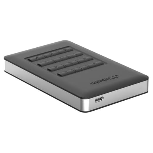 Verbatim Store ‘N’ Go Secure Portable Festplatte 1 TB mit Code-Zugang, 53401
