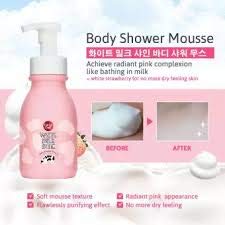 Cathy Doll.(à¹€à¸„à¸—à¸µà¹ˆà¸”à¸­à¸¥à¸¥à¹Œ.) By karmart White Milk Shine Karmart Body Shower Milk Milk Bath & Strawberry White 350 Ml.