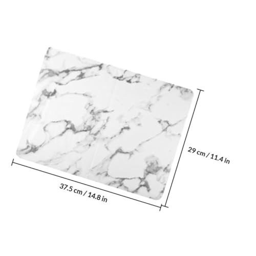 Support ongle marbré et coussin de main manucure blanc anti-pollution