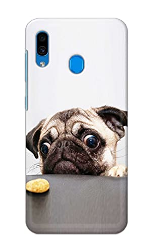 Image of PRINTFIDAA� Printed Hard Back Cover Case for Samsung Galaxy A30 Back Cover (Pug Dog) -2808
