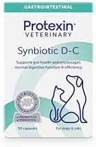 Protexin Veterinary Synbiotic D-C Pack of 1, 50 Capsules