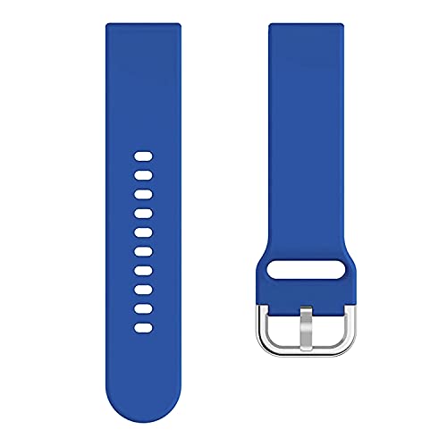 Image of ACM Watch Strap Silicone Belt 20mm Compatible with Inbase Urban Lyf Z Smartwatch Sports Hook Band Dark Blue