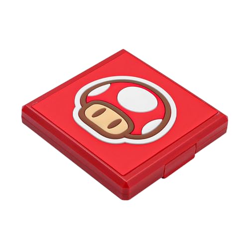 CENPEK Game Card Case for Nintende Switch Magnetic Storage Box with 12 Card Slots for Switch Lite NS NX - Red Mushroom - Image 3