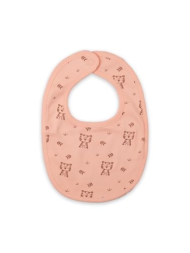 Image of Kidbea Organic Cotton Baby Bib, Adjustable Snap Closure Soft Absorbent Feeding Bibs Apron for Newborns & Infants Child With Cute Prints | Reusable Baby Essential