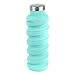que Bottle | Designed for Travel and Outdoor. Collapsible Water Bottle - Food-Grade Silicone/BPA Free/Lightweight/Eco-Friendly - 20oz (Misty Mint)