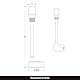 CamperXlite 2er Pack 2W Leselampe DC12V Wohnmobil Flexible Schwanenhals Dimmbar Leselampe Wandmontage mit 18W USB Schnellladegerät LED Leseleuchte für Boot Wohnwagen Van Yacht 3200K