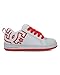 DC Shoes Boy's Court Graffik Skate Shoe, Grey/Red, 6 Big Kid