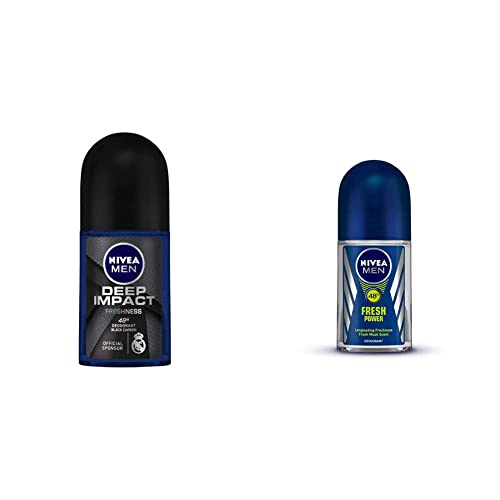 Image of Nivea Deodorant Roll On, Deep Impact Freshness for Men, 50ml And Deodorant Roll On, Fresh Power for Men, 50ml