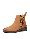 hush puppies boots womens Nubuck Leather Upper with Leopard Pony Skin Piano Elastic Gusset Detail