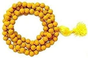 Haldi Mala Baglamukhi Mala Turmeric (Haldi) Mala 108+1 Beads Turmeric Rosary